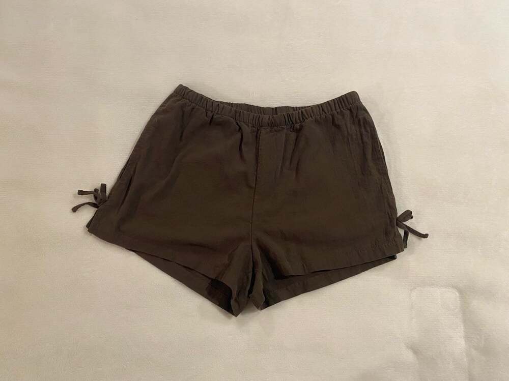 No Boundaries Brown Casual Drawstring Elastic Waist Shorts